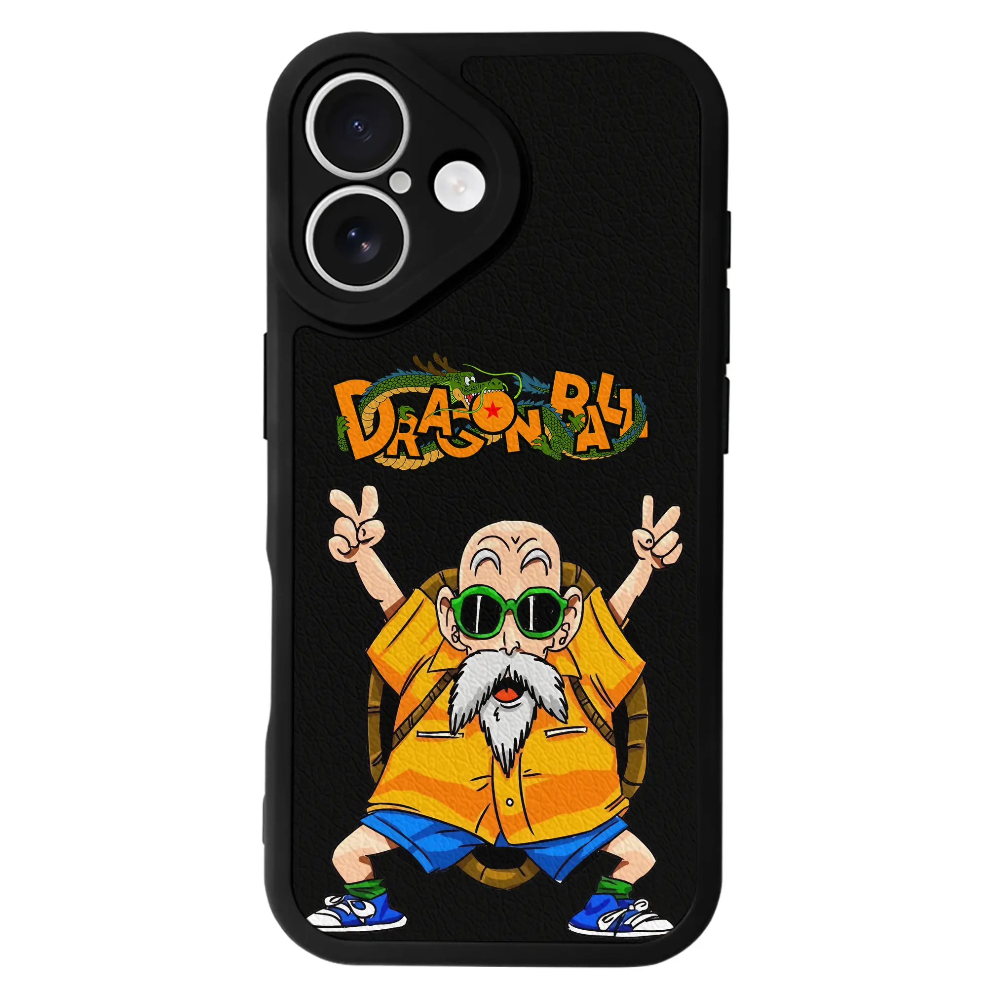 ドラゴンボール グッズ 亀仙人 - IPhone 16シリーズ対応 ・ シリコンスマホケース ・ レザー調 ・ 高精度フィット ・ 耐衝撃 ・ ワイヤレス充電対応 ・ 精密カット